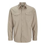 JACK & JONES JJESHERIDAN SHIRT L/S NOOS Erkek Gömlek, Crockery, L