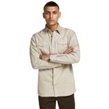 JACK & JONES JJESHERIDAN SHIRT L/S NOOS Erkek Gömlek, Crockery, XL
