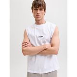 Jack & Jones Jjesoho Sleeveless Tee Sn Erkek T-Shirt 12288001 White - Beyaz - XL