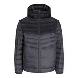 JACK & JONES JJESPRINT PUFFER HOOD NOOS Erkek Kapitone Ceket, Koyu Gri, XL