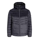 JACK & JONES JJESPRINT PUFFER HOOD NOOS Erkek Kapitone Ceket, Koyu Gri, XXL