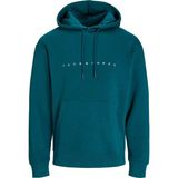 Jack & Jones JJESTAR JJ SWEAT HOOD NOO Petrol Erkek Sweatshirt - M - Mavi