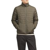 JACK & JONES JJESTATE PACKABLE PUFFER COLLAR NOOS Erkek Mont Ceket, Koyu Kahve, XL