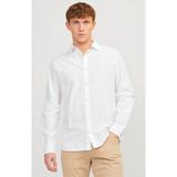 Jack & Jones JJESUMMER Erkek Keten Gömlek Beyaz 12248384 - Çok Renkli - XL