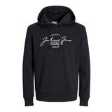 JACK & JONES JJFERRIS SWEAT HOOD Erkek Sweatshirt, Siyah, M