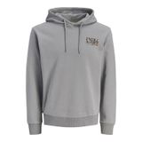 Jack & Jones JJGEPLAS Kapüşonlu Sweatshirt, M, 12279119, gri, erkek