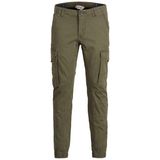 JACK & JONES Jjipaul Jjflake Akm 542 Black Noos Jr Jeans erkek çocuk pantolonu yeşil (Olive Night) 170
