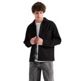 Jack & Jones Jjjerry Overshirt Gömlek, M, 12280522, Siyah, Erkek