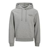 Jack & Jones JJMAKOTO Sweat Hood Erkek Kapüşonlu Sweatshirt - Konforlu ve Modern gri