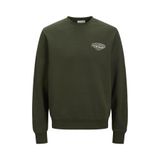 Jack & Jones Jjmakoto Sweatshirt, 2XL, 12278601, Haki, erkek