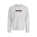 Jack & Jones Jjmunk Sweat Crew Neck Sn Kırık Beyaz Erkek Sweatshirt 12298431