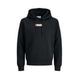 JACK & JONES JJPAN SWEAT HOOD Erkek Sweatshirt Black L