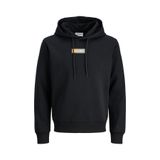 JACK & JONES JJPAN SWEAT HOOD Erkek Sweatshirt Black M
