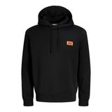 Jack & Jones JJRUSH Kapüşonlu Sweatshirt, XXL, 12298428, Black, erkek