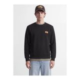 Jack & Jones Jjrush Sweat Crew Neck Siyah Erkek Sweatshirt 12298426