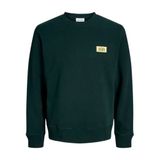Jack & Jones JJRUSH SWEAT CREW NECK SN Sweatshirt, S, 12298426, Scarab, erkek