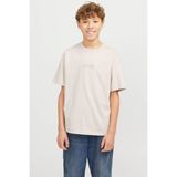 Jack & Jones Jjtaka Tee Ss Crew Bej Erkek Çocuk Kısa Kol T-Shirt - 10 Yaş