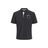 Jack & Jones JJVerner Polo SS Gri Kısa Kollu Erkek T-shirt