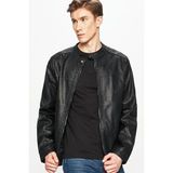 Jack & Jones Jjwarner Erkek Pu Deri Mont Siyah 12182461 V11 - 2XL