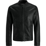 Jack & Jones Jjwarner Erkek Pu Deri Mont Siyah 12182461 V6 - L