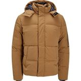 Jack & Jones Jjweb Puffer Erkek Mont & Ceket - 12212230 Rubber - XL - Kahverengi