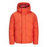 JACK & JONES JJWORLD PUFFER JACKET Erkek Mont Ceket, Turuncu, XXL