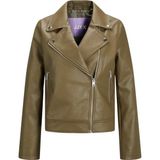 Jack & Jones Jjxx Biker Zeytin Kadın Pu Deri Ceket 12206262 - L