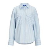 JACK & JONES JJXX JXAVA POPLIN LS O-SIZE POCK SHIRT WVN LN Kadın Gömlek, Cashmere Blue, XS