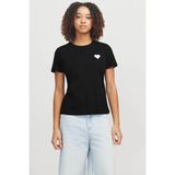 Jack & Jones Jjxx JXCARLY REG FIT SS TEE JR Siyah Kadın Kısa Kol T-Shirt