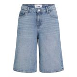 JACK & JONES JJXX JXLAURA LONG MW DENIM SHORTS DNM SN Kadın Şort, Light Blue Denim, XS