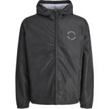 Jack & Jones Jorbıllyburg Light Hood Jacket – Kapüşonlu Hafif Suya Dayanıklı Erkek Mont, Günlük Şık Kullanım - Siyah