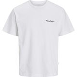 Jack & Jones JORBOSTON CHEST BRANDING Beyaz Erkek Kısa Kol T-Shirt - XL