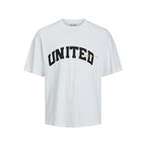 Jack & Jones Jorbrink Studio Tee Ss Parlak Beyaz Bisiklet Yaka Erkek T-shirt