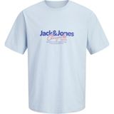 Jack & Jones Jorcassıs Erkek Tişört Bisiklet Yaka Kısa Kollu Rahat Günlük - Açık Mavi