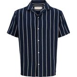 Jack & Jones Jorcoba Strıpe Resort Lacivert Erkek Gömlek 12271060 - XL