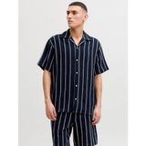 Jack & Jones Jorcoba Stripe Resort Lacivert Gömlek, XL, 12271060, Sky Captain, Erkek