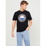 Jack & Jones Jorcobin Tee Ss Siyah Bisiklet Yaka Erkek T-shirt