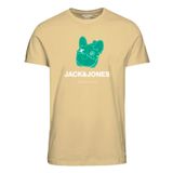 JACK & JONES Jorcrew Tee Ss Crew Neck FST erkek tişörtü, Fransız vanilya., L