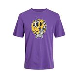 Jack & Jones Jorcrown Skull Tee Ss Crew Neck FST Derin Lavanta Erkek T-shirt