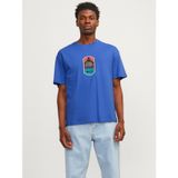 Jack & Jones Jordelirium Tee Ss Crew Neck TG Mavi Erkek T-shirt