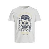 JACK & JONES Jordome Tee Ss Crew Neck Sn erkek tişörtü, Cloud Dancer., L