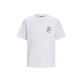 Jack & Jones Joreaster Activity Tee Ss Crew Neck Parlak Beyaz Erkek T-shirt