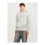 Jack & Jones Jorfrederiksberg Box Erkek Sweatshirt, Gri, XL