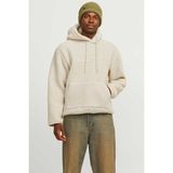 Jack & Jones JORFREDERIKSBERG TEDDY SW Ekru Erkek Polar Sweatshirt - Oatmeal