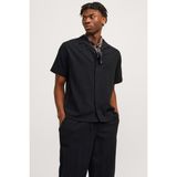 Jack & Jones JORLUKE CRINKLE RESORT Siyah Erkek Gömlek