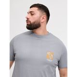Jack & Jones Jormontauk Tee Ss Crew Neck Fst Pls 12298377 Erkek Büyük Beden T-Shırt - 2XL
