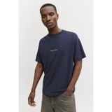 Jack & Jones Jornorrebro Emb Tee Ss Crew Neck Noos Erkek T-Shirt 12282892 Sky Captain - Lacivert