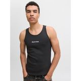 Jack & Jones Jornorrebro Rıb Tank Top Erkek Atlet 12284156 Black - Siyah - XL