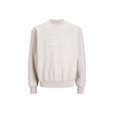 Jack & Jones Jorshadow Bolt Sweat Crew Neck BLK Koyu Bej Erkek Sweatshirt
