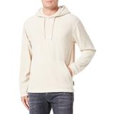 Jack & Jones Jorsilverlake Fleece Hood Kırık Beyaz Erkek Sweatshirt